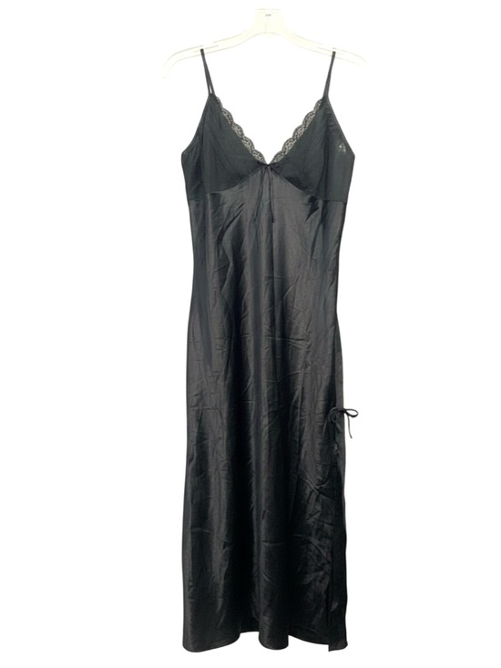 Cheibear Other - Silky Gown/Chemise in Navy with Side Slit • NWT • 22" p2p, 51" length,19" slit